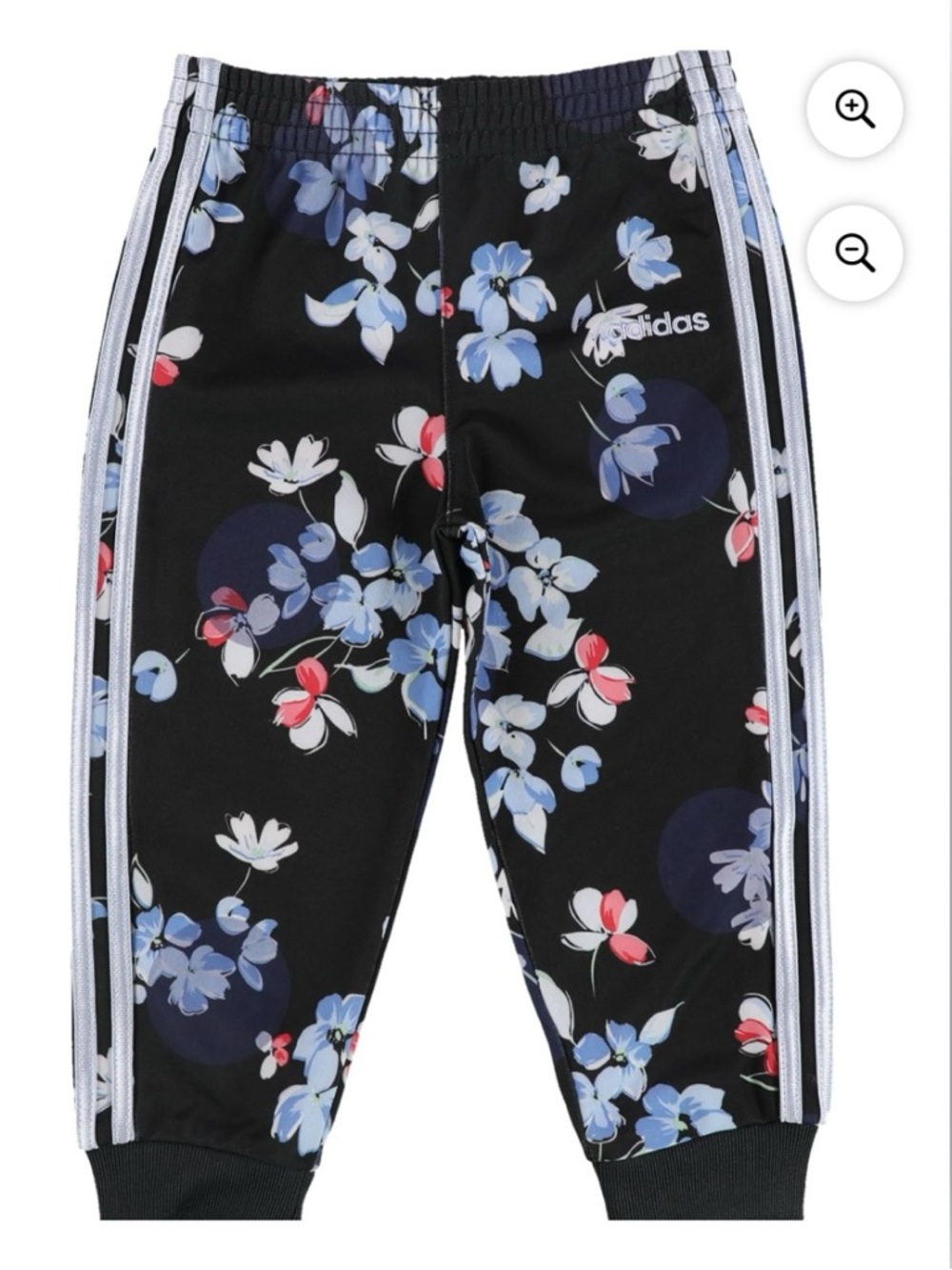 Adidas Girls Floral Athletic
Track Pants Multicolored Size 12
months